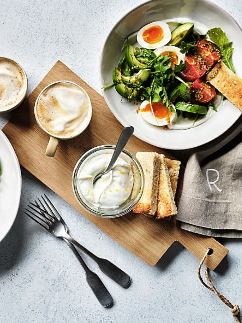 New! Crate&Barrel Oak Wood Paddle Serving Board